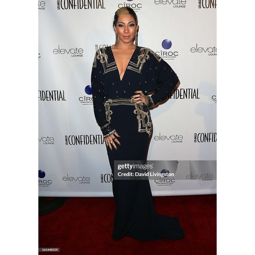 Badgley Mischka Couture Gown ASO Bridget Kelly Art Deco Beaded Stunning S/M